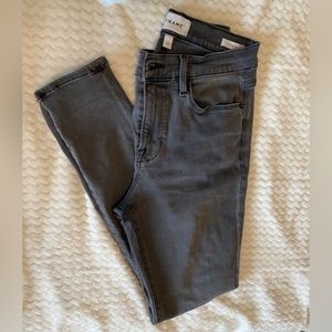 FRAME gray skinny jeans.